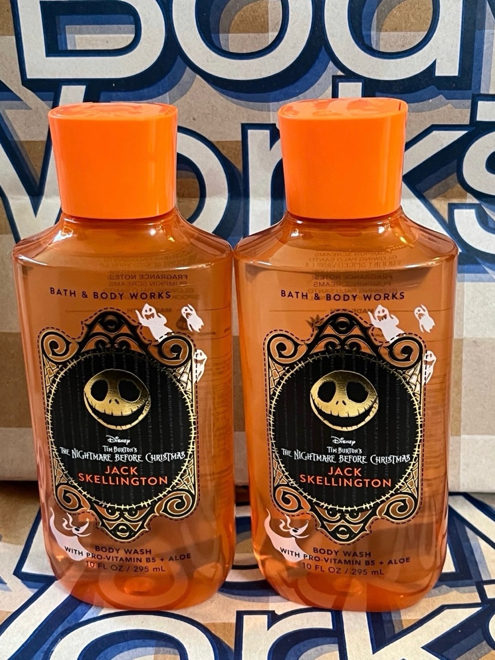 Bath & Body Works Jack Skellington Orange Halloween Body Wash (Pair)